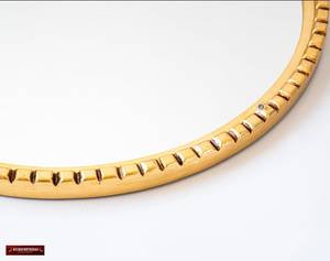 MoMirror de techo | Espejo rectangular curvado montado en el techo personalizado con marco de metal, espejo de tocador suspendido, espejo de hotel - Product Image 1