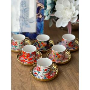 Tazza di caffè turco colorato 12 pezzi per 6 persone - Product Image 1