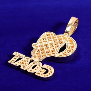 Pendentif animal personnalisé en argent Sterling 925 glacé VVS bijoux Moissanite rappeur Hip Hop diamant pendentif chèvre de luxe - Product Image 3