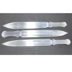 Cuchillo de daga de selenita de cristal de alta calidad, regalos de Festival tallados a mano, regalo de Festival artesanal de cristal para decoración del hogar, mayorista - Product Image 5