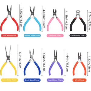 8Pcs Jewelry Making <b>Pliers</b> <b>Set</b> for Wire Cutting Wire Wrapping Straightening Shaping Crimping and Other DIY Crafts. - Product Image 3