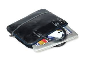 Maletín para Portátil de Cuero Genuino Azul Oscuro, Estilo Vintage, para Hombre y Mujer, 15 Pulgadas, Profesional, Duradero y Ligero - Product Image 4