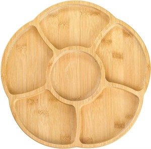 Bandeja DE SERVICIO DE MADERA hecha a mano con diseño floral para el hogar, cocina, comedor y sala de estar, té, café, mesa de aperitivos - Product Image 1