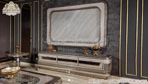 French Style Antique <b>TV</b> <b>Stand</b> for Home Classic and Luxury Carving <b>TV</b> Unit European Style Solid Wood <b>TV</b> Cabinet - Product Image 2