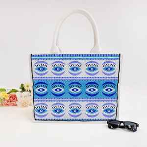 Fourre-tout perlé personnalisé, fourre-tout de mariage personnalisé, sac de perles florales, sac de mariage personnalisé, cadeau de demoiselle d'honneur, fourre-tout floral bleu, - Product Image 3