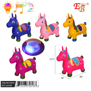 Unicorno gonfiabile giocattolo per bambini 12 pz/Cs con suono PVC e plastica animale modello PK3B3R2Y2 PP2 - Product Image 1
