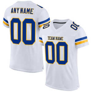 Maillots de football américain personnalisables de haute qualité, haut de gamme, à manches courtes, anti-transpiration, meilleurs en ligne - Product Image 1