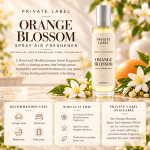Diffuseur d'ambiance en spray à la fleur d'oranger, marque privée, 100 ml |   Parfum d'ambiance floral longue durée |   Fabricant OEM Espagne - Product Image 3