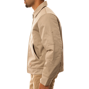 <b>Men's</b> <b>Casual</b> High Street Style Stand Collar Zipper up <b>Jacket</b> Lightweight Cotton Polyester Vest Plain Dyed Service <b>jacket</b> for <b>men</b> - Product Image 4