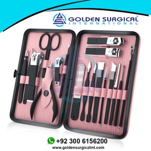 Kit de Manicura para Mujer, Set Profesional de Cortaúñas, Herramientas de Cuidado de Pedicura, Acero Inoxidable - Product Image 2
