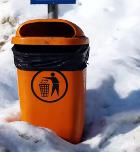 Bolsa de basura degradable de plástico negro grande de Vietnam de 100-200 galones Bolsas de basura industriales gruesas - Product Image 2