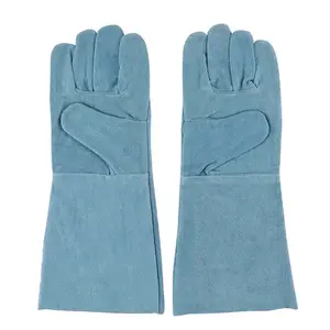 High Quality Hand Safety Cowhide Split Leather Welding Gloves Supplier Best Price Heat Resistant Leather Working Gloves