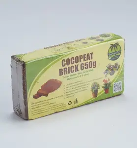 Origine sri lankaise 100% Briquettes de coco biodégradables naturelles pour serres, jardins et fermes hydroponiques - Product Image 1