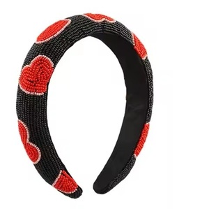 Serre-tête en perles de qualité supérieure pour un look tendance, magnifique serre-tête brodé de perles, style fête - Product Image 6