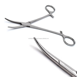 Pince hémostatique incurvée Kelly, pince à artères chirurgicale, pinces de serrage en acier inoxydable, kit chirurgical manuel ISO13485 CE, Nouveau - Product Image 3
