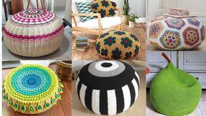 Boule géante Espuma au crochet Boule géante Espuma au crochet | Tapis tressés pour la chambre à coucher du salon - Product Image 3