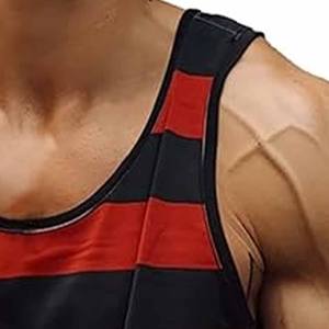 Oemodm 95% coton 5% élasthanne, débardeur en coton uni pour homme, débardeur de fitness pour homme, débardeur ajusté pour homme, débardeur côtelé - Product Image 2