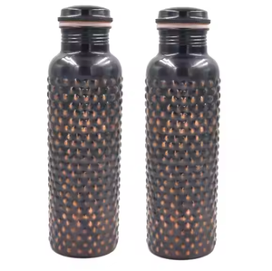 Diseños personalizados Accent Copper Water Bottle Copperware Botella de cobre de alta calidad Copperware muestra gratis por Crescent Crafts - Product Image 5