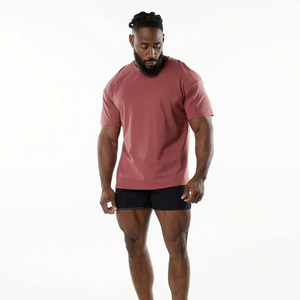 Blank Tshirt 100% Cotton <b>Round</b> Neck T Shirt Wholesale Mens Plain Men Short Sleeve T-shirt 100 % Cotton Single Casual Ad - Product Image 4