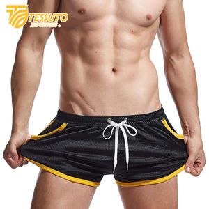 High Quality Men's & Women's Gym Fitness Athletic Running <b>Shorts</b> Quick Dry Breathable Mesh Striped <b>Zipper</b> <b>Pockets</b> Plain Dyed - Product Image 5