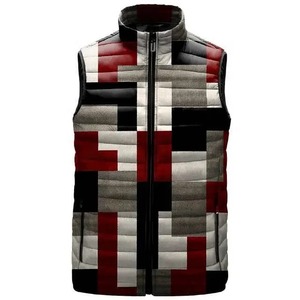 Meilleures ventes Veste d'hiver pour homme Gilet bouffant noir sans manches avec accessoire de mode respirant avec logo personnalisé - Product Image 1