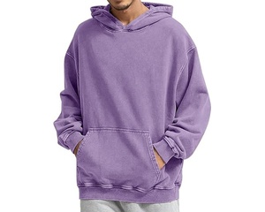Sudaderas con Lavado Ácido para Hombre, 100% Algodón, Ecológicas, Efecto de Lavado Clásico, Corte Moderno, Ropa Casual para Exteriores - Product Image 1