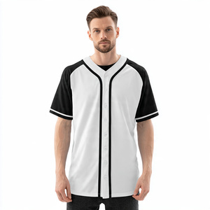 Camiseta de béisbol de sublimación de alta calidad para hombre, ropa deportiva para entrenamiento, camiseta de bola suave estampada para hombre - Product Image 3
