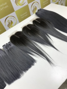 Extensions de cheveux humains vierges Remy 100% naturels vietnamiens Timehair, tissage double machine, mèches brésiliennes personnalisables, lisses comme des baguettes - Product Image 2