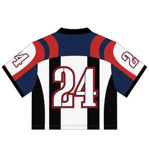 Último diseño sublimación mejor calidad ligero cómodo fútbol bordado impresión fútbol americano Jersey - Product Image 4