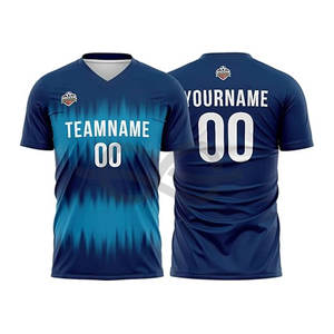 Maillot de football à séchage rapide pour hommes, vêtements de sport de football pour adultes, garçons et filles, avec logo personnalisé et nom d'équipe vierge - Product Image 1