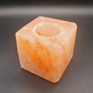 Portavelas de sal del Himalaya, Material orgánico, sal de roca Natural, decoración del hogar, prosperidad, armonía, bienestar, tacto Real, tamaño personalizado - Product Image 2