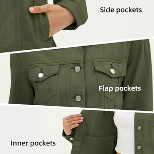 Veste en jean de haute qualité pour femmes Logo personnalisé Look décontracté Streetwear Style unique Vêtement d'extérieur Facile à porter Veste en jean - Product Image 4