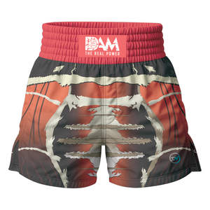 Short de combat MMA personnalisé pour hommes Kickboxing Grappling No Gi Compression Floral brodé Design avec décoration à volants - Product Image 1