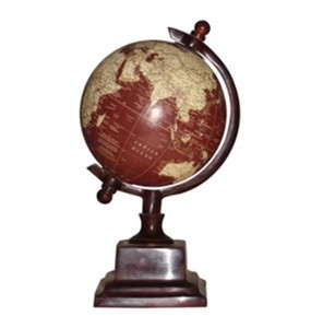 Globo terráqueo de metal moderno personalizado para uso decorativo, pedido directo en línea de mayorista de India, material de latón - Product Image 5