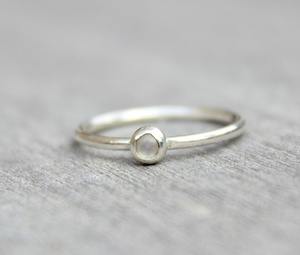 เครื่องประดับแหวนคลาสสิกสไตล์ Boho สำหรับผู้หญิงเครื่องประดับเงิน925สเตอลิงเงินมูนสโตนแหวนแฮนด์เมดของขวัญสำหรับความรัก - Product Image 4