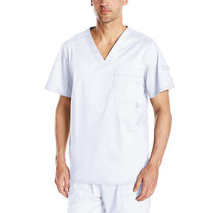 Uniformes de soins infirmiers personnalisés respirants col en V à la mode ensemble de gommages uniformes pour hommes - Product Image 4