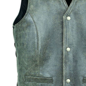 Transpirable Nueva llegada Tamaño personalizado Nuevo estilo Chaleco de cuero para hombres Mejor diseño Nuevo Chaleco de cuero para la venta Hecho Hombres Ropa al aire libre - Product Image 2
