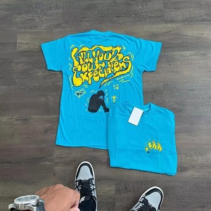 เสื้อยืดผู้ชายทรงปกติ ล้างสีแบบแอซิด ทรงหลวม แห้งเร็ว ผ้าถัก สตรีทแวร์ ปรับแต่งแบรนด์ของคุณเองได้ แขนสั้น สไตล์ไฮสตรีท - Product Image 3