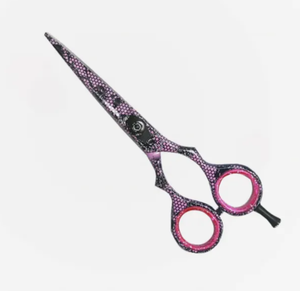 กรรไกรตัดผมสแตนเลสเยอรมันเคลือบกระดาษขนมขบเคี้ยวพร้อมสกรูปรับได้ - Product Image 1