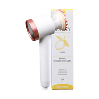 Pommeau de douche manuel Spavely SN01 parfum citron, avec filtre à mousse douce anti-chlore à 2 étapes pour une peau hydratée et douce, usage domestique