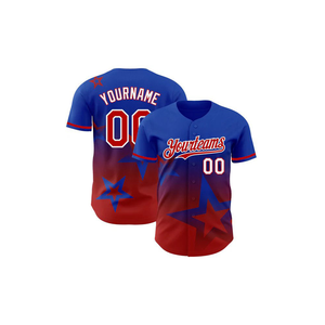 Camisetas de béisbol personalizadas al por mayor de nuevo diseño-Transpirable Impreso 100% Poliéster Nombres de equipos personalizados y servicio OEM - Product Image 4