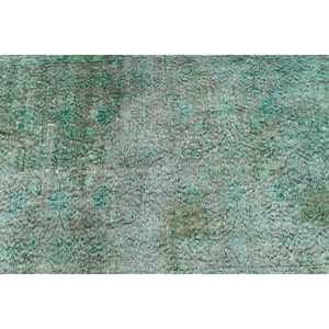 พรมลายตุรกีโบราณ ขนาด 3.7x6.4 ฟุต (112x196 ซม.) สีเขียวล้วน - Product Image 5