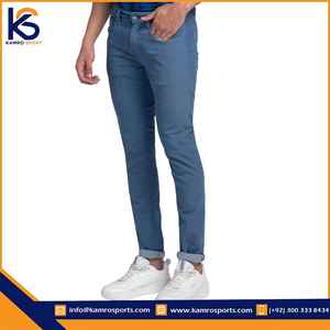 กางเกงยีนส์ลำลองขายาวสำหรับผู้ชายพิมพ์โลโก้ตามสั่ง - Product Image 4