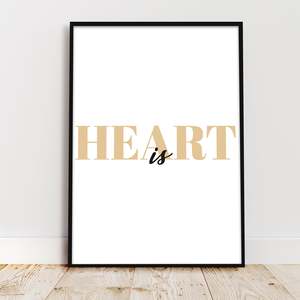 Impresión Artística DIN A4 - Diseño de Corazón en Papel - Product Image 1