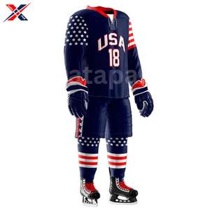 ชุดยูนิฟอร์มฮ็อกกี้น้ำแข็งสำหรับผู้ชายวัสดุโพลีเอสเตอร์แห้งเร็วระบายอากาศได้ดีที่สุด2025 - Product Image 4