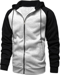 Sudadera con capucha y cremallera de algodón de alta GSM, bordado personalizado, ropa de calle de peso pesado, ajuste extragrande, calidad Premium, proveedor OEM - Product Image 1