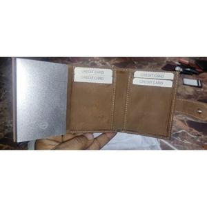 Cartera de piel de becerro resistente al agua de moda para hombre de alta calidad estándar con patrón de estrella bordado ropa de bolsillo corto abierto - Product Image 3