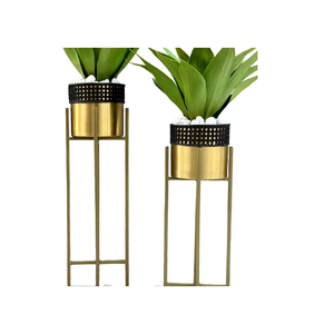 Fournitures de jardinage Jardinières de fleurs Finition colorée Décoration intérieure Jardinière de sol Design de salon Pots de fleurs en métal - Product Image 4