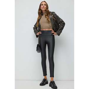 Leggings Deportivos Casuales de Cintura Media, Talla Única XL, Grosor Estándar, Largura Larga, Tela Chifón, Para Todas las Temporadas, Un Conjunto - Product Image 3