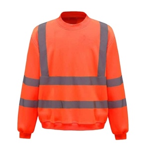 Sudadera de Seguridad Unisex de Alta Visibilidad OEM ODM, Personalizada con Impresión Digital Naranja, Forro Polar Reflectante, Ropa de Trabajo de Invierno - Product Image 1